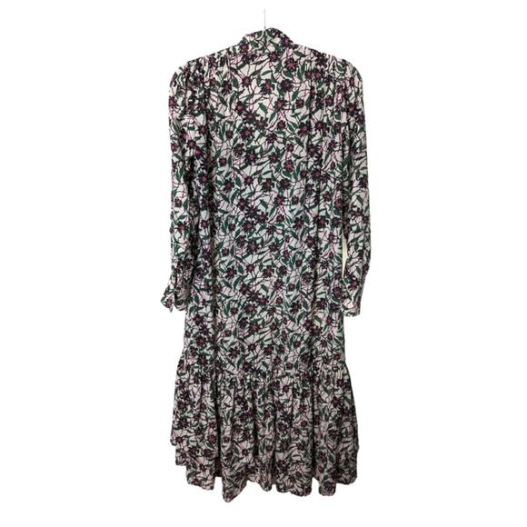 La DoubleJ × Mantero Good Witch Dress Scrambled Print Double Georgette Italy M - Picture 3 of 12